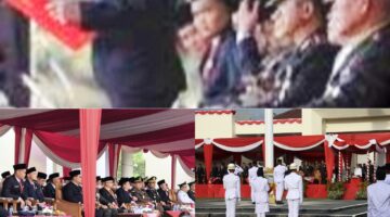 Wakil Ketua DPRD Ogan Ilir Hadiri Pengibaran Bendahara HUT RI Ke 80 Dilapangan Komplek Perkantoran Tanjung Senai